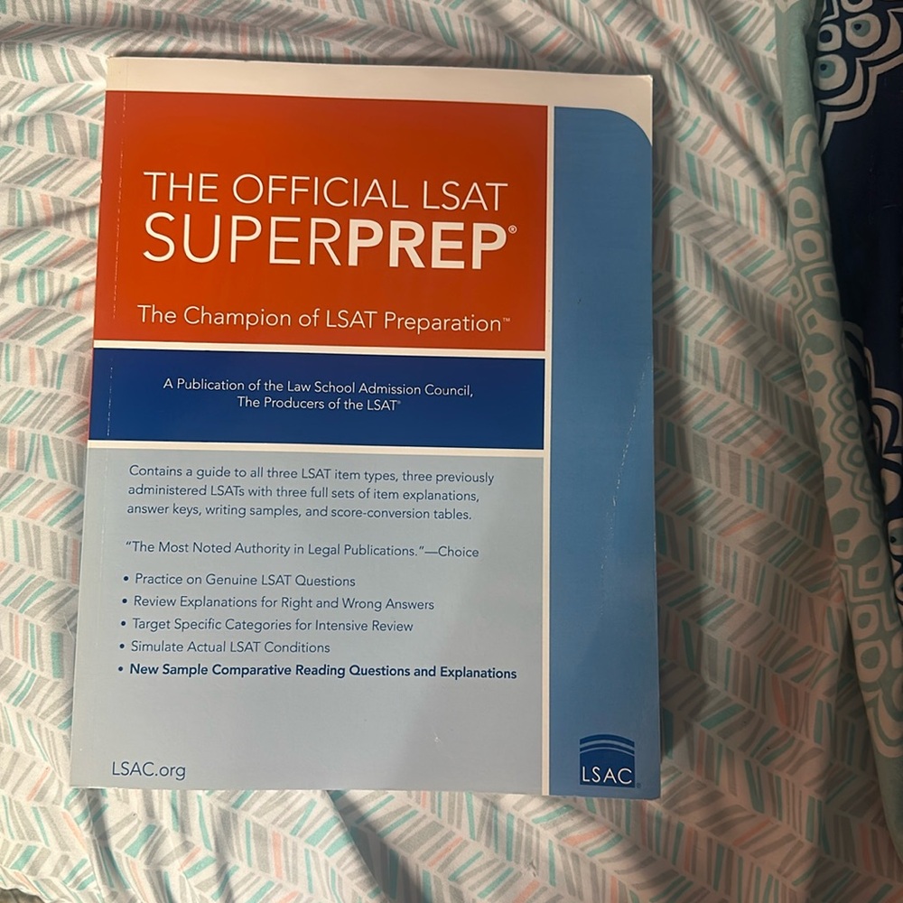 LSAT prep book